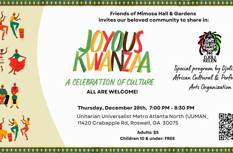 Dec. 28 2023 Kwanzaa Celebration at UUMAN